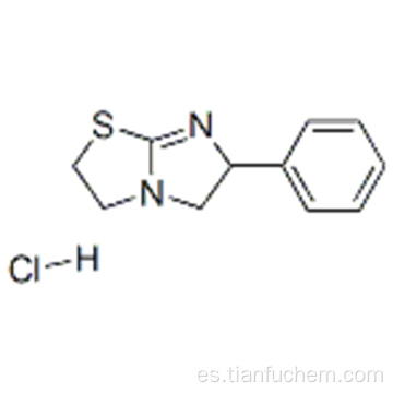 Imidazo [2,1-b] tiazol, 2,3,5,6-tetrahidro-6-fenil-, clorhidrato (1: 1) CAS 5086-74-8